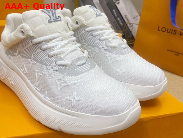 Louis Vuitton Show Up Sneaker White Monogram and Damier Knit 1A9JR2 Replica