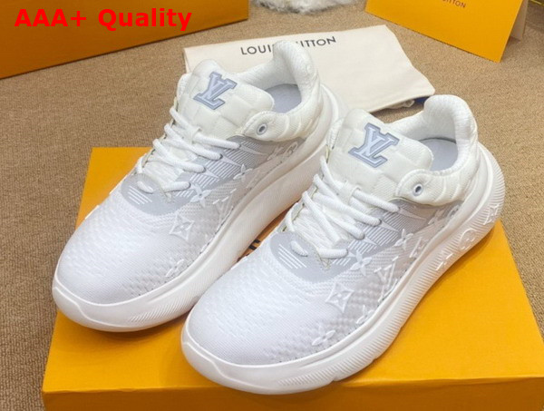 Louis Vuitton Show Up Sneaker White Monogram and Damier Knit 1A9JR2 Replica