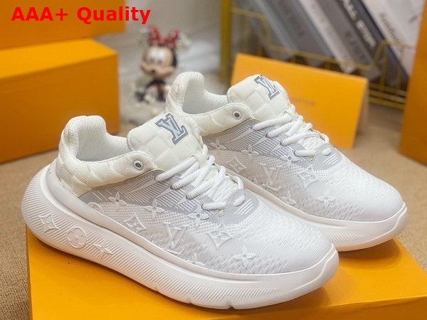 Louis Vuitton Show Up Sneaker White Monogram and Damier Knit 1A9JR2 Replica