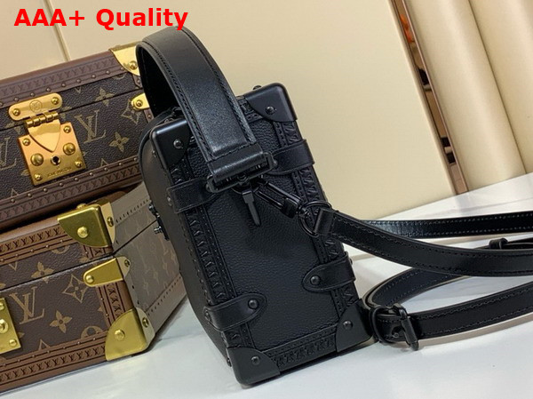 Louis Vuitton Side Trunk MM All Black Cowhide Leather M24309 Replica