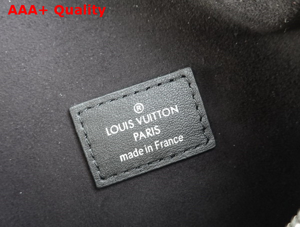 Louis Vuitton Side Trunk MM Handbag in Black Monogram Embossed Calf Leather Replica