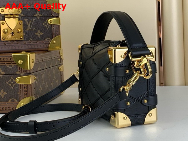 Louis Vuitton Side Trunk PM Black Malletage Leather M83030 Replica