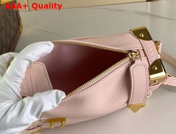 Louis Vuitton Side Trunk PM Handbag in Pearl Pink Calfskin M25071 Replica