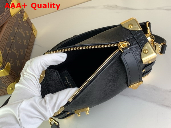 Louis Vuitton Side Trunk PM in Black Grained Calf Leather M23817 Replica