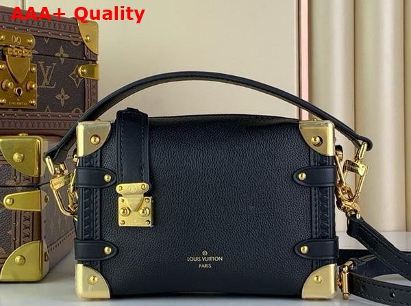 Louis Vuitton Side Trunk PM in Black Grained Calf Leather M23817 Replica