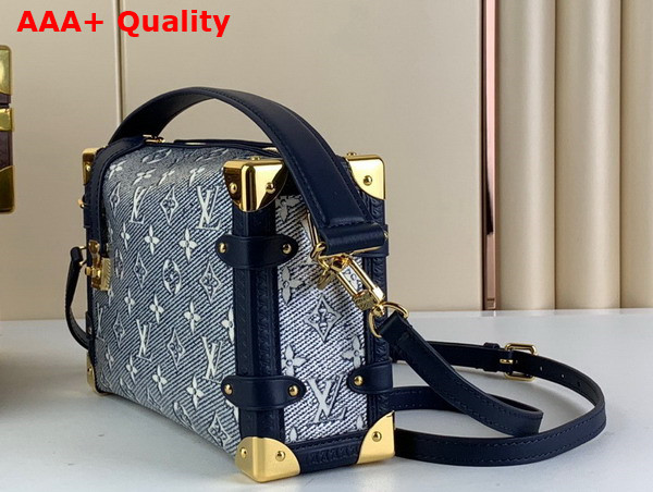 Louis Vuitton Side Trunk in Blue Monoglam Coated Canvas M22944 Replica