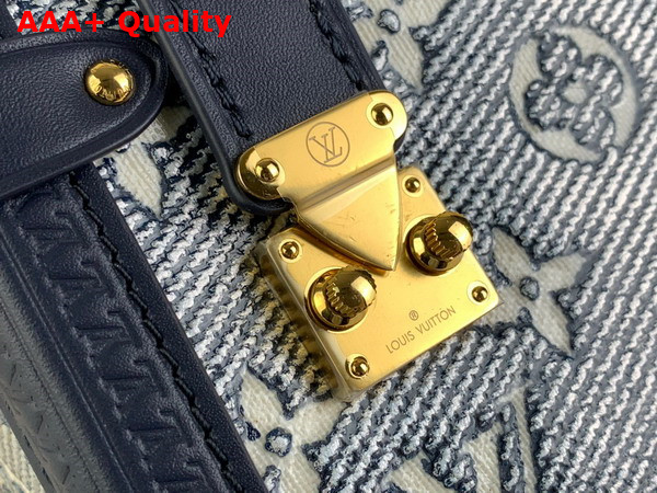 Louis Vuitton Side Trunk in Blue Monoglam Coated Canvas M22944 Replica