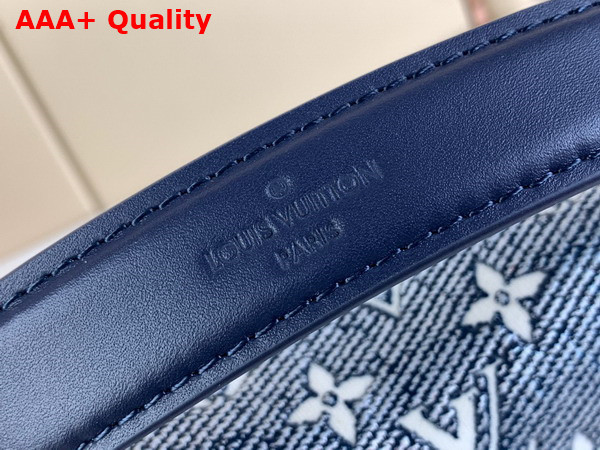 Louis Vuitton Side Trunk in Blue Monoglam Coated Canvas M22944 Replica