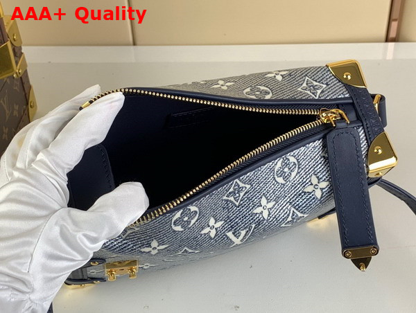 Louis Vuitton Side Trunk in Blue Monoglam Coated Canvas M22944 Replica