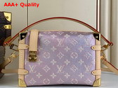 Louis Vuitton Side Trunk in Iridescent Monoglam Coated Canvas Replica