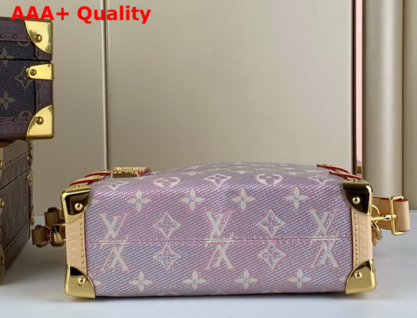 Louis Vuitton Side Trunk in Iridescent Monoglam Coated Canvas Replica