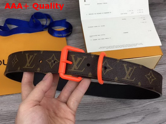 Louis Vuitton Signature 35mm Belt Monogram Canvas and Calf Leather Replica