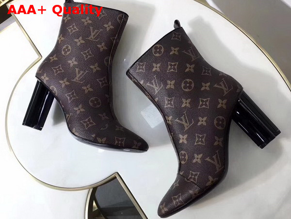 Louis Vuitton Silhouette Ankle Boot Patent Monogram 1A2XGF Replica