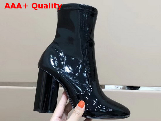 Louis Vuitton Silhouette Ankle Boot in Black Patent Calf Leather 1A4E09 Replica