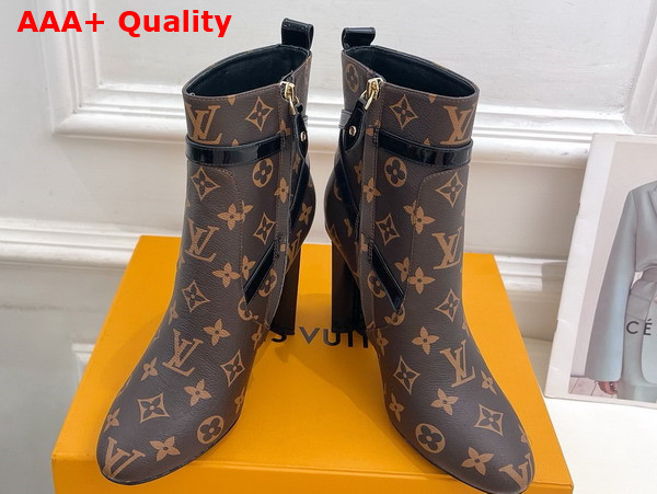 Louis Vuitton Silhouette Ankle Boot in Monogram Canvas Replica