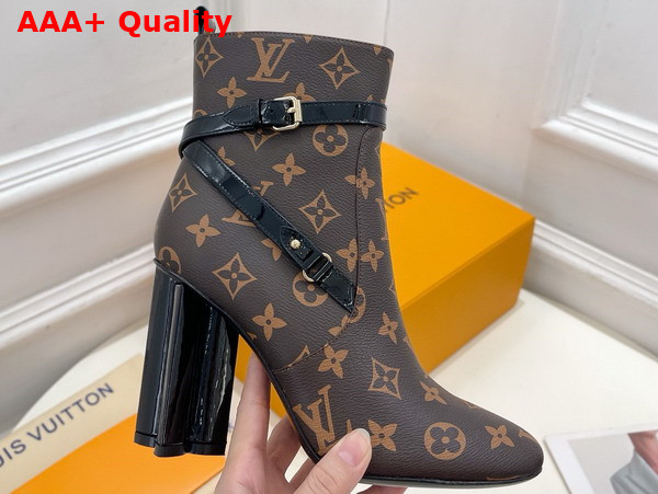 Louis Vuitton Silhouette Ankle Boot in Monogram Canvas Replica