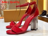 Louis Vuitton Silhouette Sandal Red Patent Calf Leather Replica