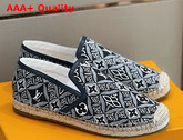 Louis Vuitton Since 1854 Bidart Espadrille Gray Jacquard Since 1854 Textile Replica