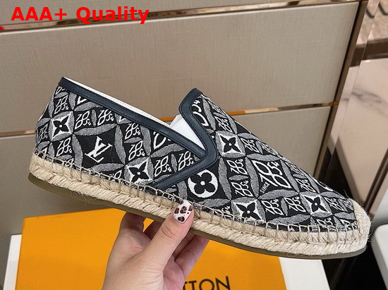 Louis Vuitton Since 1854 Bidart Espadrille Gray Jacquard Since 1854 Textile Replica