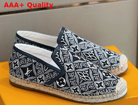 Louis Vuitton Since 1854 Bidart Espadrille Gray Jacquard Since 1854 Textile Replica