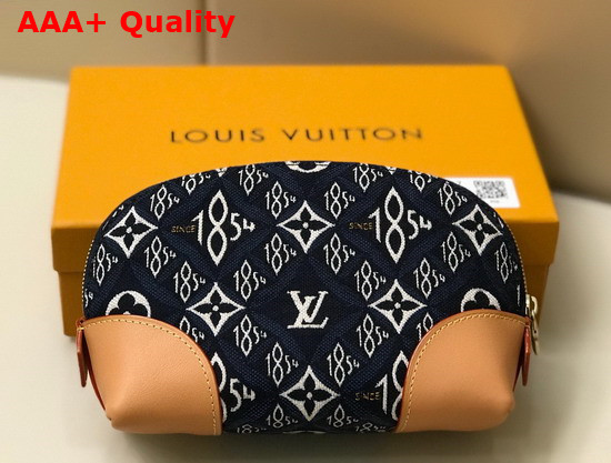 Louis Vuitton Since 1854 Cosmetic Pouch PM Blue M80307 Replica