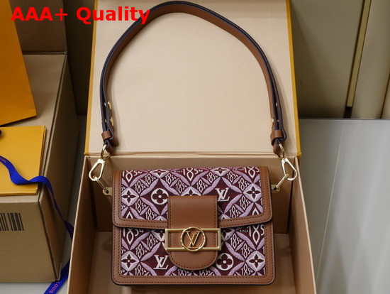 Louis Vuitton Since 1854 Dauphine Mini Handbag Bordeaux Jacquard Since 1854 Textile M57172 Replica