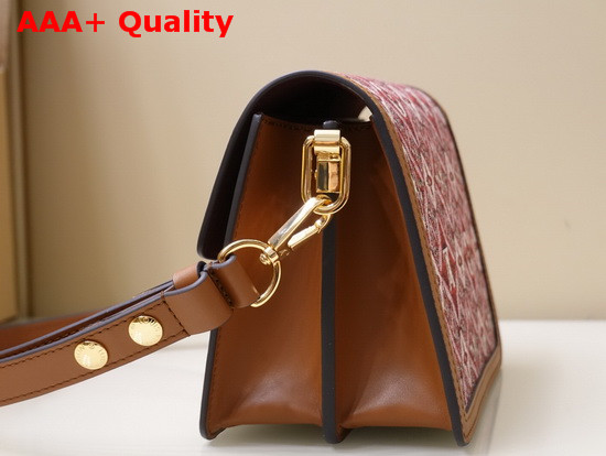 Louis Vuitton Since 1854 Dauphine Mini Handbag Bordeaux Jacquard Since 1854 Textile M57172 Replica