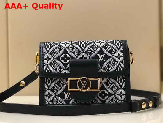 Louis Vuitton Since 1854 Dauphine Mini Handbag Gray Jacquard Since 1854 Textile Replica