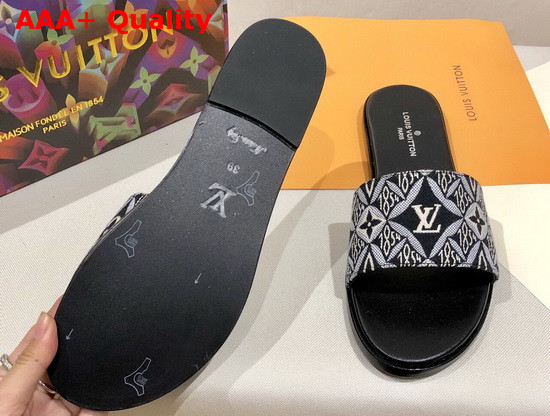 Louis Vuitton Since 1854 Lock It Flat Mule Gris 1A8D6A Replica