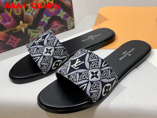 Louis Vuitton Since 1854 Lock It Flat Mule Gris 1A8D6A Replica