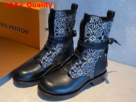 Louis Vuitton Since 1854 Metropolis Flat Ranger Gray Jacquard Textile and Calf Leather 1A8DFA Replica