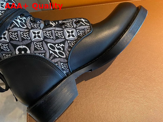 Louis Vuitton Since 1854 Metropolis Flat Ranger Gray Jacquard Textile and Calf Leather 1A8DFA Replica