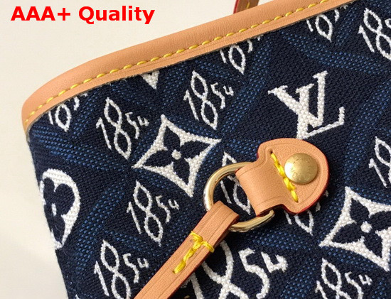 Louis Vuitton Since 1854 Neverfull MM Blue Jacquard Since 1854 Textile M57484 Replica