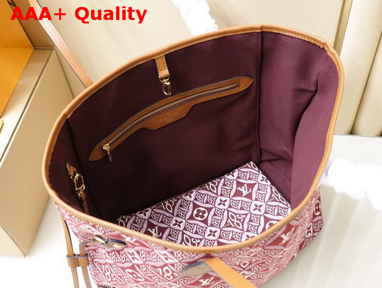 Louis Vuitton Since 1854 Neverfull MM Bordeaux Jacquard Since 1854 Textile M57273 Replica