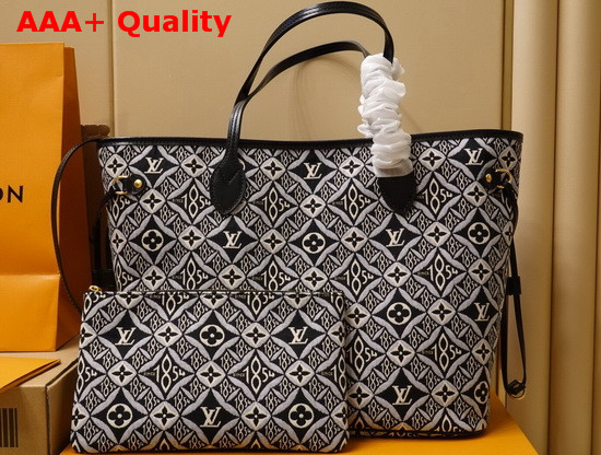 Louis Vuitton Since 1854 Neverfull MM Gray Jacquard Since 1854 Textile M57230 Replica