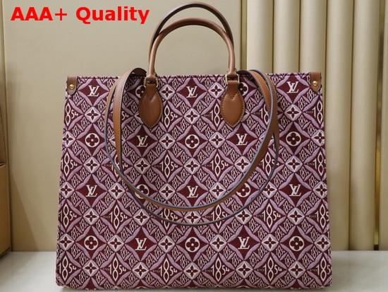 Louis Vuitton Since 1854 Onthego GM Bordeaux Jacquard Since 1854 Textile M57185 Replica