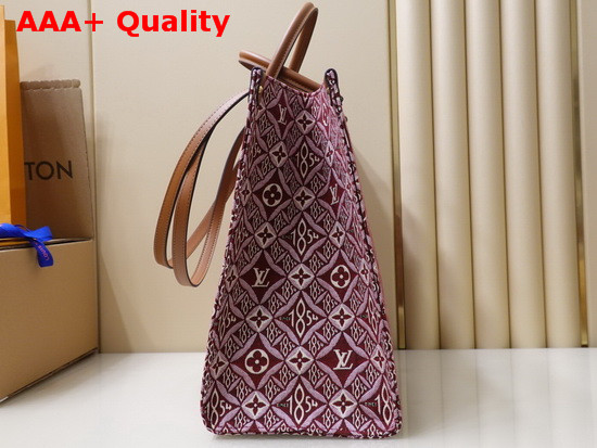 Louis Vuitton Since 1854 Onthego GM Bordeaux Jacquard Since 1854 Textile M57185 Replica