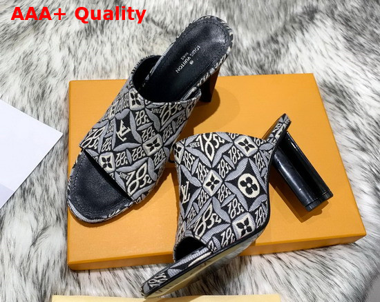 Louis Vuitton Since 1854 Silhouette Mule Gray Jacquard Textile 1A8KNY Replica