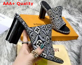 Louis Vuitton Since 1854 Silhouette Mule Gray Jacquard Textile 1A8KNY Replica