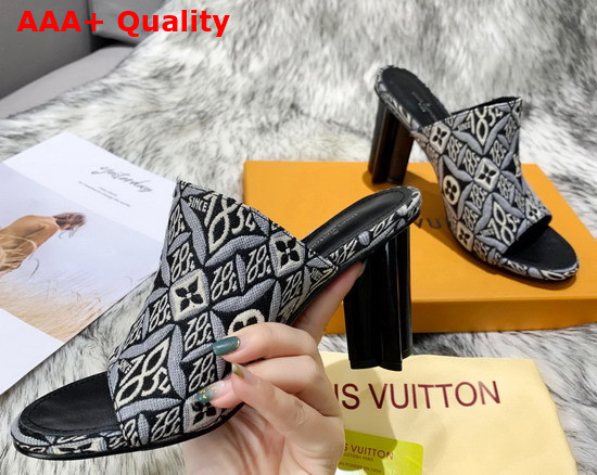 Louis Vuitton Since 1854 Silhouette Mule Gray Jacquard Textile 1A8KNY Replica