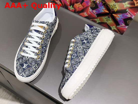 Louis Vuitton Since 1854 Time Out Sneaker in Blue 1A8O09 Replica