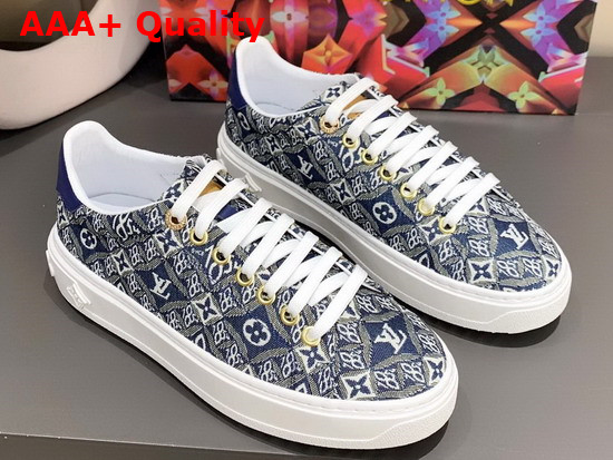 Louis Vuitton Since 1854 Time Out Sneaker in Blue 1A8O09 Replica