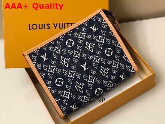 Louis Vuitton Since 1854 Toiletry Pouch 26 Blue M80306 Replica