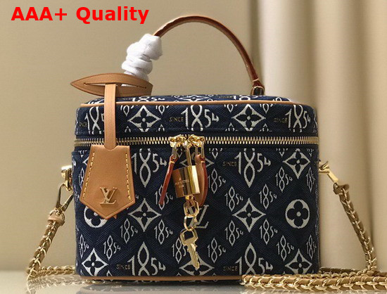 Louis Vuitton Since 1854 Vanity PM Blue Jacquard Since 1854 Textile M57403 Replica