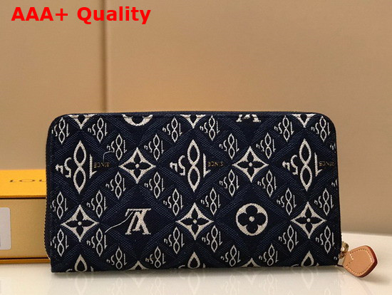 Louis Vuitton Since 1854 Zippy Wallet Blue Jacquard Since 1854 Textile M80212 Replica