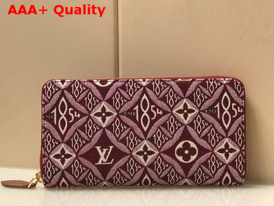 Louis Vuitton Since 1854 Zippy Wallet in Bordeaux Red M69994 Replica