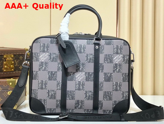 Louis Vuitton Sirius Briefcase Graphite Cowhide Leather N50072 Replica