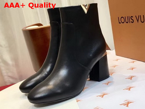 Louis Vuitton Skyline Ankle Boot in Black Calf Leather 1A4DM8 Replica