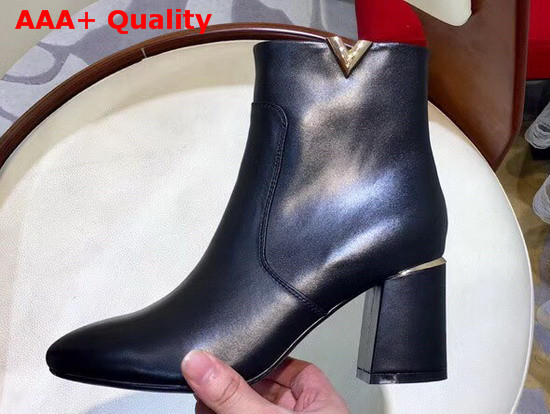 Louis Vuitton Skyline Ankle Boot in Black Calf Leather 1A4DM8 Replica