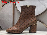 Louis Vuitton Skyline Ankle Boot in Brown Monogram Calf Leather Replica